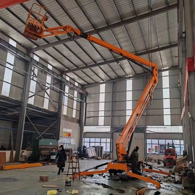 10m 14m منصة رفع كهربائية مفصلة Manlift متعقّب شيرري بيكر سبايدر بوم منصة رفع