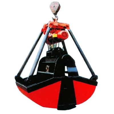 6-12 CBM Crane Grab برتقالي صدفي انتزاع دلو رافعة علوية