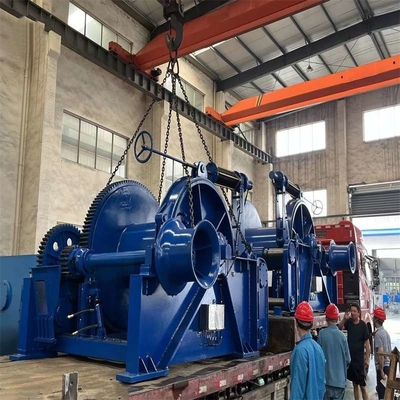 500kN الأزرق طبل هيدروليكي مرساة ونش لسفينة صيد البضائع