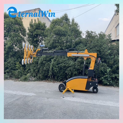 رافع زجاج مفرغ مخصص بوزن 800 كجم مع دوران 360 درجة وارتفاع رفع أقصى 5 أمتار