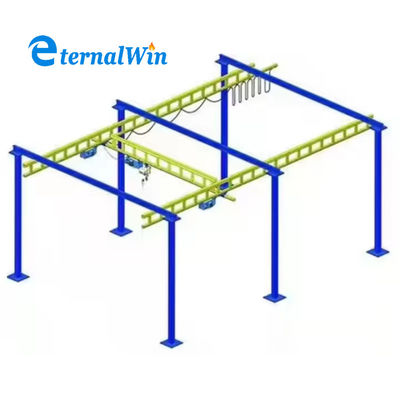 380 فولت مصدر الطاقة قوة الفولاذ KBK الرافعة العلوية مع أداء السرعة المخصصة