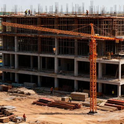 قدرة تحميل 10 طن من الرافعة البرجية آلة رفع مع سرعة عربة 0-50mmin مناسبة لمواقع البناء وعمليات المستودعات