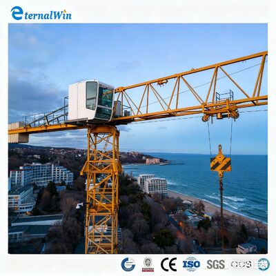 رافعة برج جيب ضيقة المجال معدات بناء مرتفعة 6 طن رافعة برج 8 طن رافعة برج